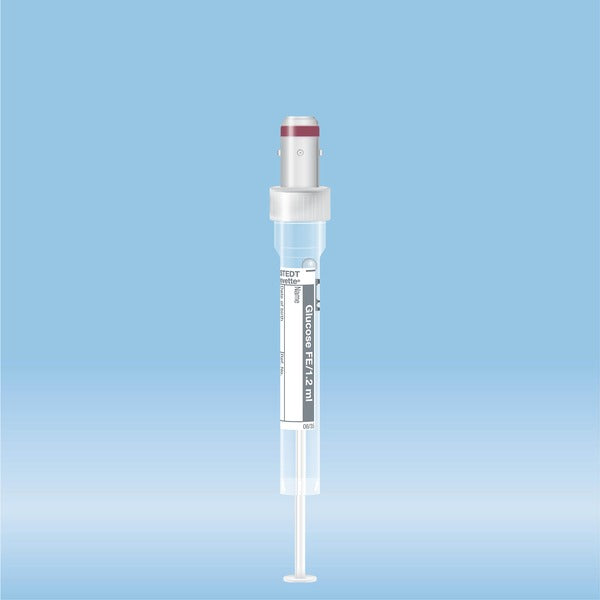 S-Monovette Fluoride/EDTA, 1.2 ml, cap grey, 66 x 8 mm, with plastic label, 50 Piece(s)