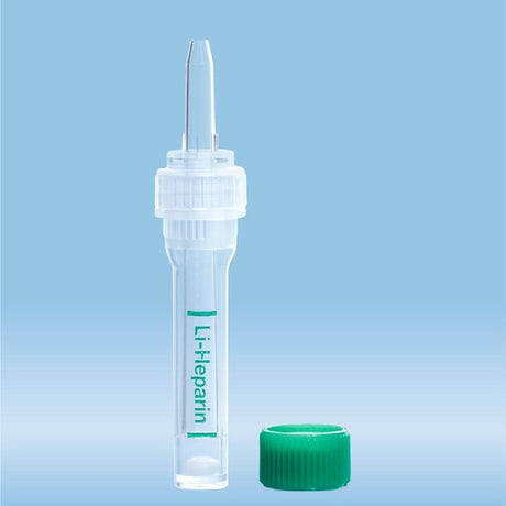 Multivette 600 Lithium heparin, 600 µl, cap green, screw cap, 100 Piece(s)