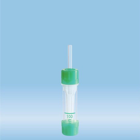 Microvette 100 Lithium heparin, 100 µl, cap green, flat base, 100 Piece(s)