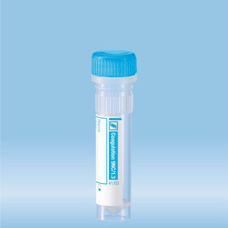 Micro sample tube Citrate 3.2%, 1.3 ml, screw cap, ISO, 100 Piece(s)