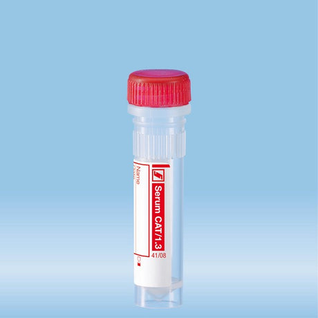 Micro sample tube Serum, 1.3 ml, screw cap, ISO, 100 Piece(s)