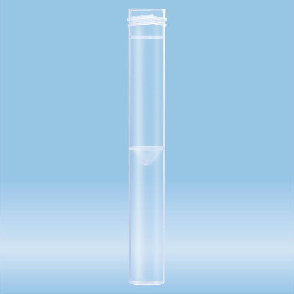 Screw cap tube, 3.5 ml, 92 x 13 mm, conical false bottom, flat tube bottom, PP, without cap,, 1000 Piece(s)