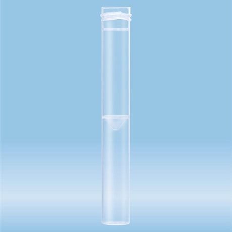Screw cap tube, 3.5 ml,  92 x 13 mm, conical false bottom, flat tube bottom, PP, without cap,, 1000 Piece(s)