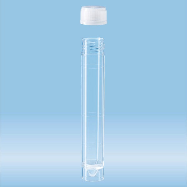 Screw cap tube,10 ml, 97 x 16 mm, PS, 500 Piece(s)