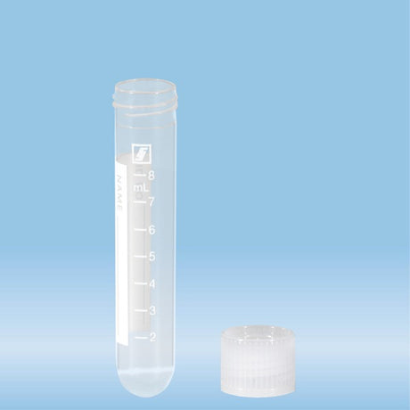 Screw cap tube,  10 ml,  79 x 16 mm, PP, with print, 1000 Piece(s)