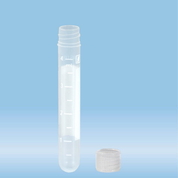 Screw cap tube,4.5 ml, 75 x 12 mm, PP, with print, 1000 Piece(s)