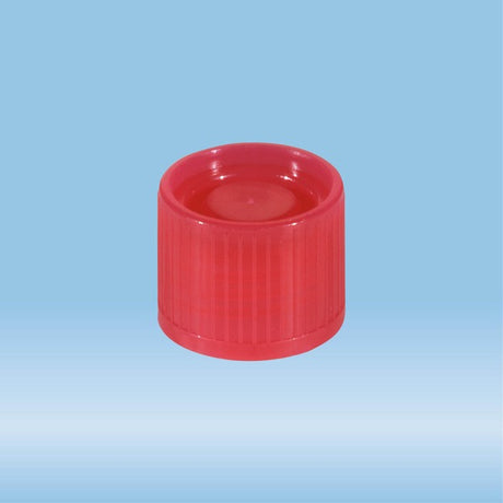 Screw cap, red, suitable for tubes  16-16.5 mm, 1000 Piece(s)