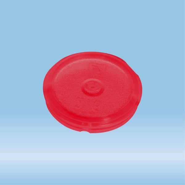 Colour-coded inserts, red, PP, suitable for screw caps 65.712.xxx, 500 Piece(s)