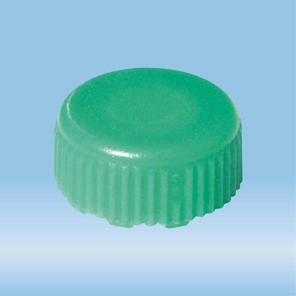 Screw cap, green, sterile, suitable for screw cap micro tubes, 500 Piece(s)