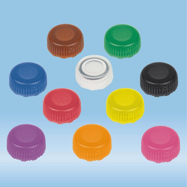 Screw cap, colour mix, suitable for screw cap micro tubes, 1000 Piece(s)