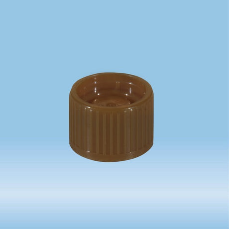 Screw cap, brown, suitable for tubes  15.3 mm, 1000 Piece(s)