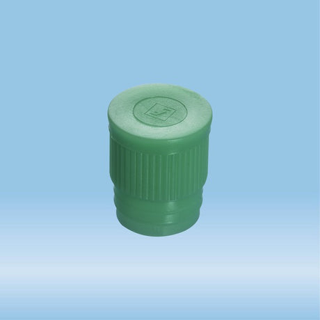 Push cap, green, suitable for tubes  16-17 mm, 1000 Piece(s)