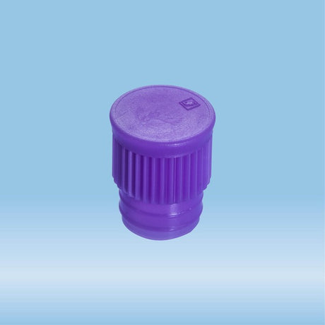 Push cap, violet, suitable for tubes  15.7 mm, 1000 Piece(s)