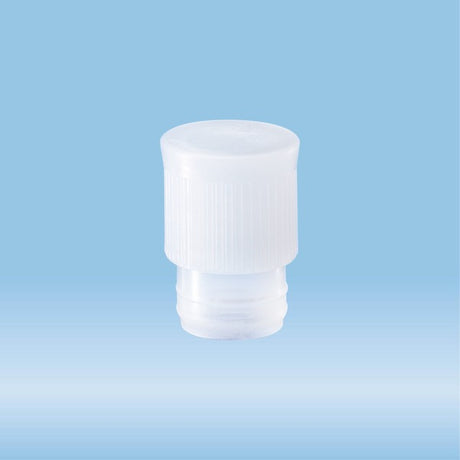 Push cap, transparent, suitable for tubes  14 mm, 1000 Piece(s)