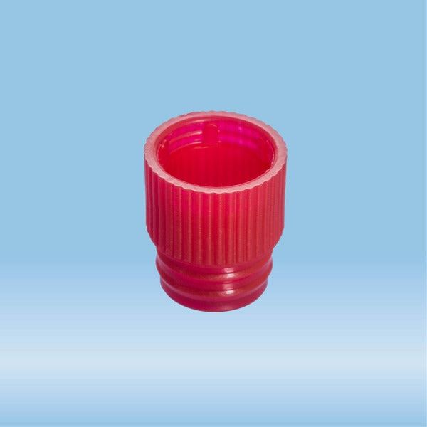 Push cap, red, suitable for tubes 13 mm, 1000 Piece(s)
