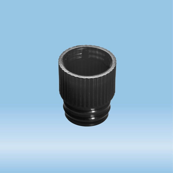 Push cap, black, suitable for tubes  13 mm, 1000 Piece(s)