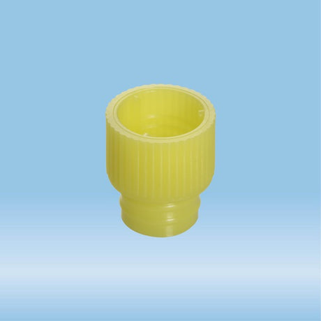 Push cap, yellow, suitable for tubes  12 mm, 1000 Piece(s)