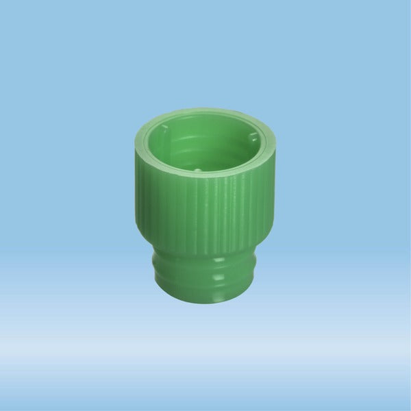 Push cap, green, suitable for tubes 12 mm, 1000 Piece(s)