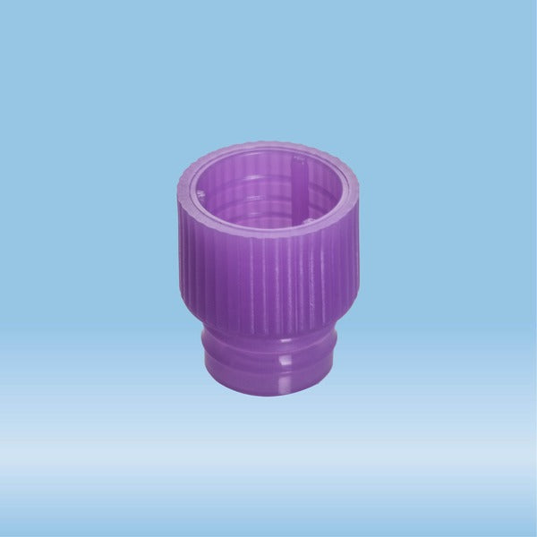Push cap, violet, suitable for tubes 12 mm, 1000 Piece(s)