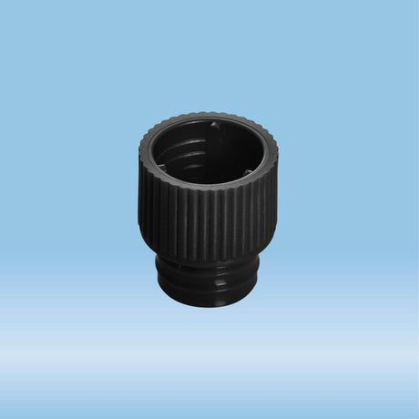 Push cap, black, suitable for tubes  12 mm, 1000 Piece(s)