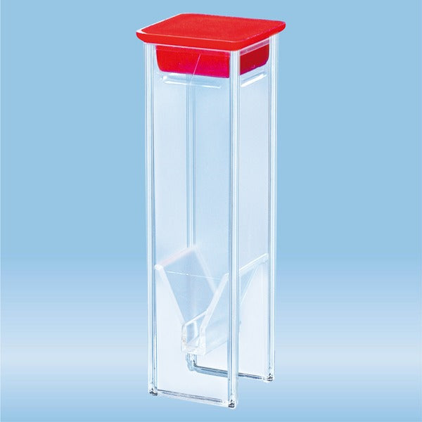 UV cuvette, 2 ml, (HxW): 45 x 12 mm, special plastic, transparent, optical sides: 2, 100 Piece(s)