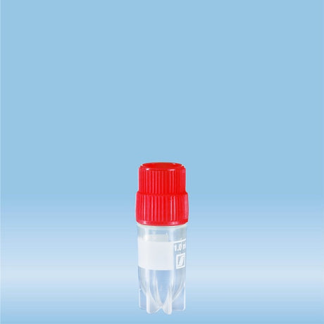 CryoPure tubes, 1.2 ml, QuickSeal screw cap, red, 500 Piece(s)
