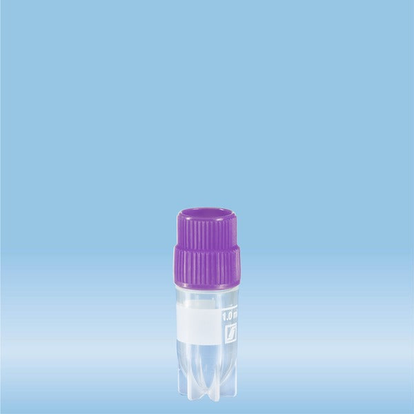 CryoPure tubes, 1.2 ml, QuickSeal screw cap, violet, 500 Piece(s)