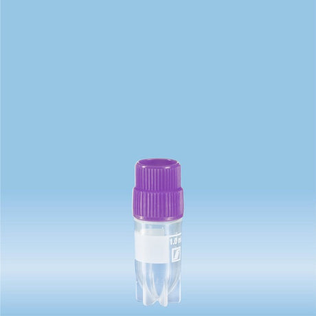 CryoPure tubes, 1.2 ml, QuickSeal screw cap, violet, 500 Piece(s)