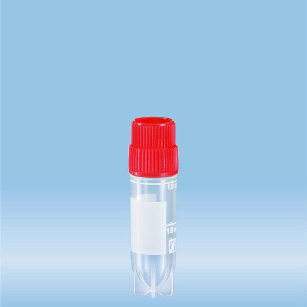 CryoPure tubes, 2 ml, QuickSeal screw cap, red, 500 Piece(s)