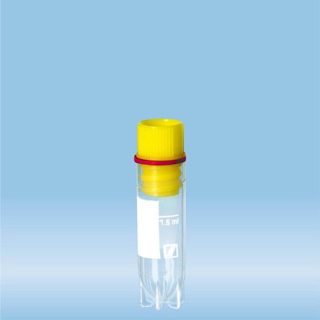 CryoPure tubes, 2 ml, QuickSeal screw cap, yellow, 500 Piece(s)