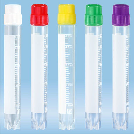 CryoPure tubes, 5 ml, QuickSeal screw cap, colour mix, 500 Piece(s)