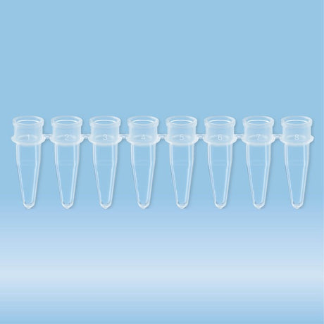 PCR strip of 8, 200 µl, PCR Performance Tested, transparent, PP, 120 Piece(s)