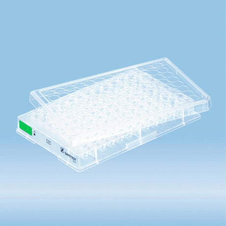 Cell culture plate, 96 well, surface: Suspension, round base, 50 Piece(s)
