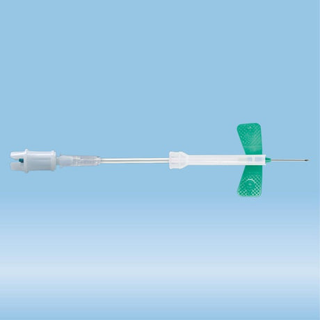 Safety-Multifly needle, 21G x 3/4'', green, tube length: 80 mm, 1 piece(s)/blister, 120 Piece(s)