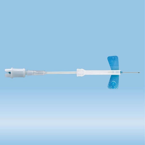 Safety-Multifly needle, 23G x 3/4'', blue, tube length: 80 mm, 1 piece(s)/blister, 120 Piece(s)
