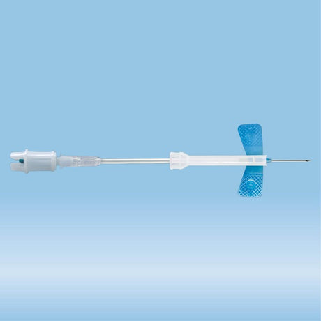 Safety-Multifly needle, 23G x 3/4'', blue, tube length: 80 mm, 1 piece(s)/blister, 120 Piece(s)