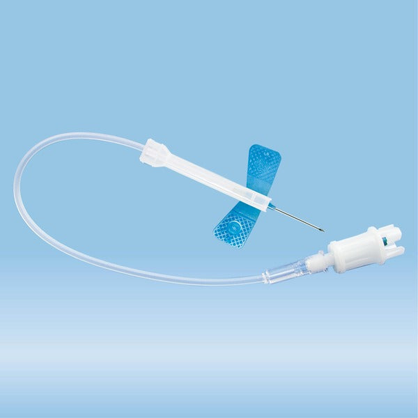 Safety-Multifly needle, 23G x 3/4'', blue, tube length: 200 mm, 1 piece(s)/blister, 120 Piece(s)