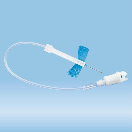 Safety-Multifly needle, 23G x 3/4'', blue, tube length: 200 mm, 1 piece(s)/blister, 120 Piece(s)
