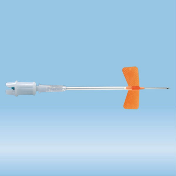 Multifly needle, 25G x 3/4'', orange, tube length: 80 mm, 1 piece(s)/blister, 120 Piece(s)
