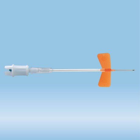 Multifly needle, 25G x 3/4'', orange, tube length: 80 mm, 1 piece(s)/blister, 120 Piece(s)