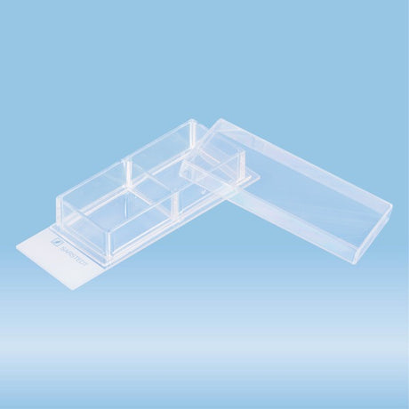 x-well cell culture chamber, 2-well, on glass slide, removable frame, 6 Piece(s)