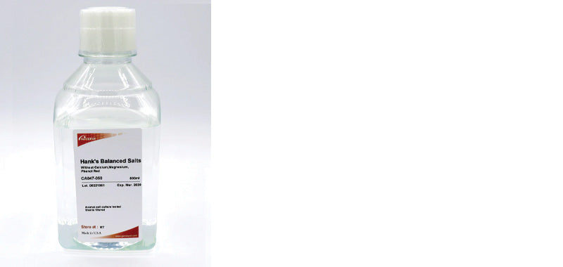 HBSS,Hank's Balanced Salt Solution, Without Calcium, Magnesium