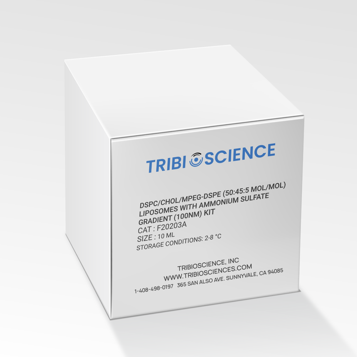 DSPC/CHOL/mPEG-DSPE (50:45:5 mol/mol) Liposomes with Ammonium Sulfate Gradient (100nm)