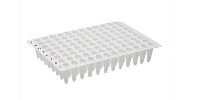 96 Well White PCR Plates, Non-Skirted, 10 plates/pk