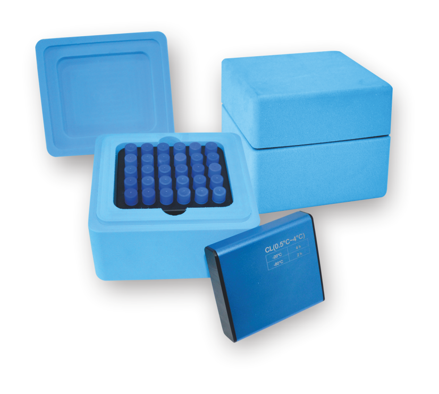 NEST Ice Free Cool Box for 30 Tubes, 2mL, with Freezing Block, 1/pk, 1/cs