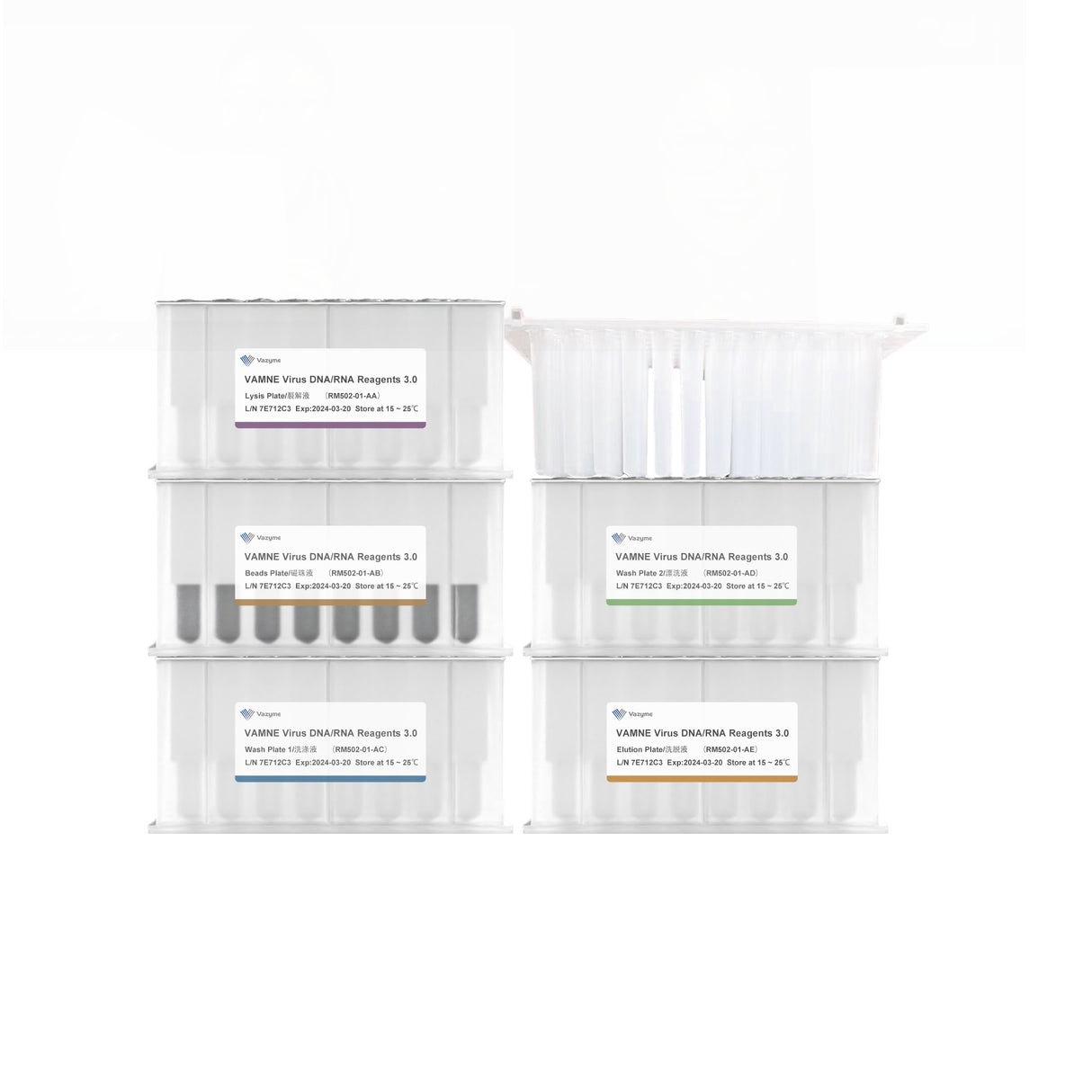 VAMNE Virus DNA/RNA Extraction Kit 3.0 (96 Prepackaged) RM502