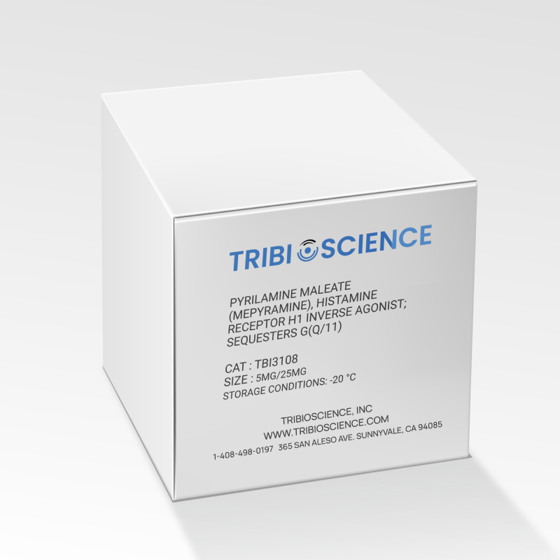 Pyrilamine maleate (Mepyramine), Histamine receptor H1 inverse agonist; Sequesters G(q/11) (TBI3108)