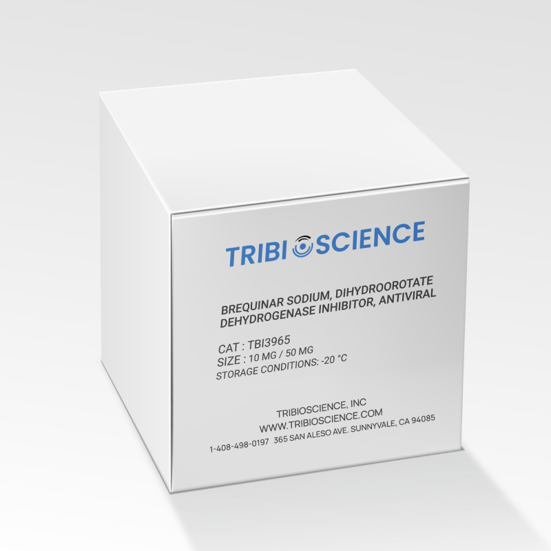 Brequinar sodium, Dihydroorotate dehydrogenase inhibitor, antiviral (TBI3965)