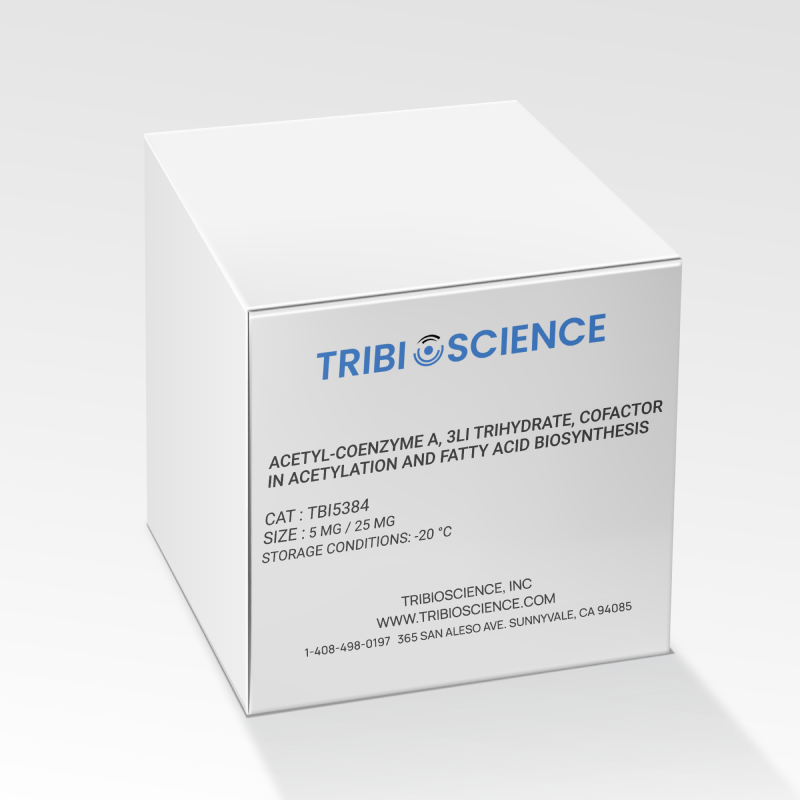 Acetyl-Coenzyme A, 3Li trihydrate, Cofactor in acetylation and fatty acid biosynthesis (TBI5384)