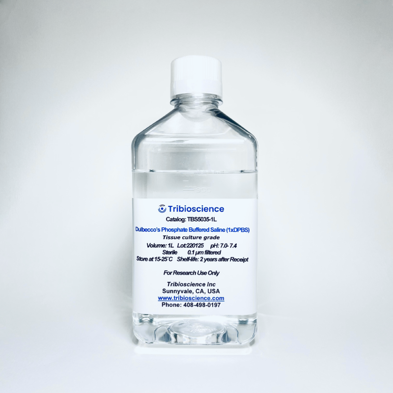 1x Dulbecco’s Phosphate Buffered Saline (DPBS) Without Calcium, and magnesium, Sterile for Cell Culture